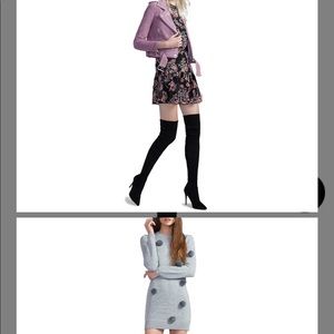 Steve Madden Dominique black thigh high boot heel